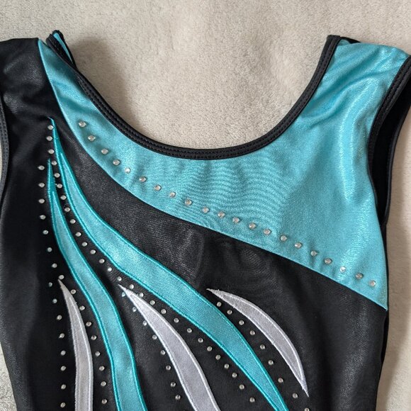 Girls gymnastics costume leotard bodysuit - Picture 3 of 6